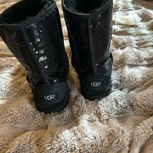 Black sequin UGGS